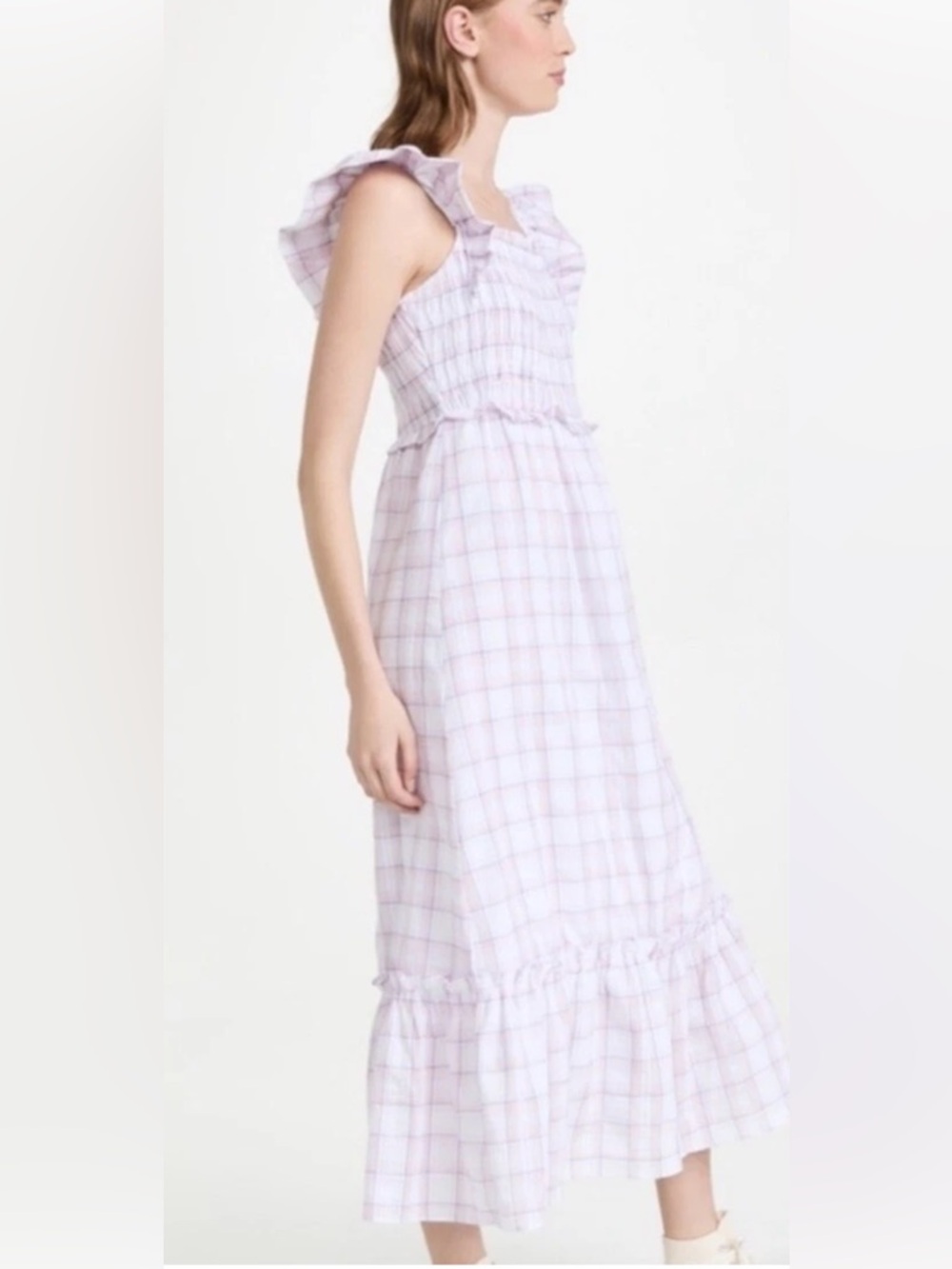 NWT English Factory plaid midi dress